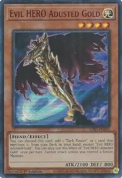 2022 Yu-Gi-Oh! Legendary Duelists: Season 3 - English 1st/Limited Edition #LDS3-EN025 Evil HERO Adusted Gold Front