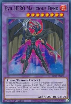 2022 Yu-Gi-Oh! Legendary Duelists: Season 3 - English 1st/Limited Edition #LDS3-EN032 Evil HERO Malicious Fiend Front