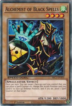 2023 Yu-Gi-Oh! Speed Duel: Streets of Battle City - English 1st Edition #SBC1-ENA03 Alchemist of Black Spells Front