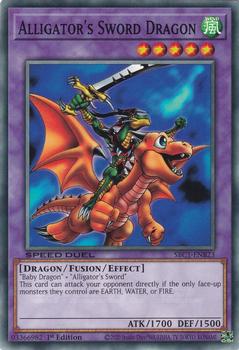 2023 Yu-Gi-Oh! Speed Duel: Streets of Battle City - English 1st Edition #SBC1-ENB23 Alligator's Sword Dragon Front
