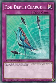 2023 Yu-Gi-Oh! Speed Duel: Streets of Battle City - English 1st Edition #SBC1-ENC19 Fish Depth Charge Front