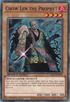 2023 Yu-Gi-Oh! Speed Duel: Streets of Battle City - English 1st Edition #SBC1-ENG03 Chow Len the Prophet Front