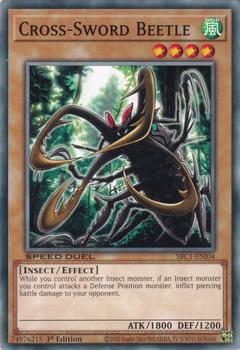 2023 Yu-Gi-Oh! Speed Duel: Streets of Battle City - English 1st Edition #SBC1-ENI04 Cross-Sword Beetle Front