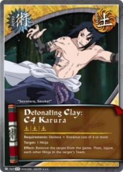 2010 Naruto Series 19: Path of Pain 1st Edition #POFPJ-747 Detonating Clay: C4 Karura Front