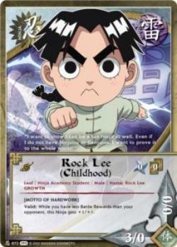 2010 Naruto Series Tournament Pack 1 #TP1N-872 Rock Lee (Childhood) Front