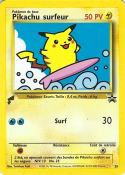 2000 Pikachu World Collection #28 Pikachu surfeur Front