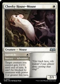 2023 Magic: The Gathering Wilds Of Eldraine #0007 Cheeky House-Mouse // Squeak By Front