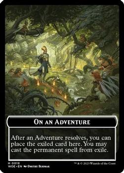 2023 Magic: The Gathering Wilds Of Eldraine - Tokens #0018 Emblem - On An Adventure Front
