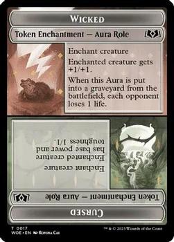 2023 Magic: The Gathering Wilds Of Eldraine - Tokens #0017 Wicked // Cursed Front