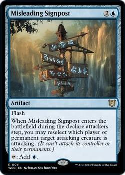 2023 Magic: The Gathering Wilds Of Eldraine - Commander Decks #0011 Misleading Signpost Front