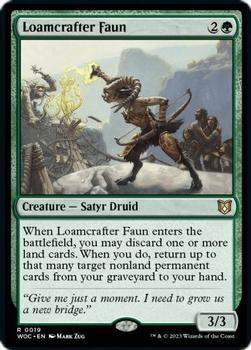 2023 Magic: The Gathering Wilds Of Eldraine - Commander Decks #0019 Loamcrafter Faun Front