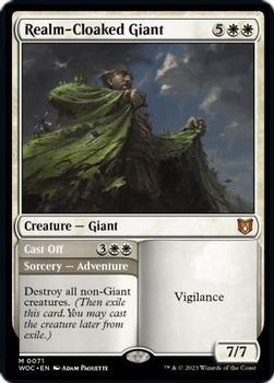2023 Magic: The Gathering Wilds Of Eldraine - Commander Decks #0071 Realm-Cloaked Giant // Cast Off Front