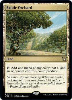 2023 Magic: The Gathering Wilds Of Eldraine - Commander Decks #0159 Exotic Orchard Front