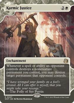 2023 Magic: The Gathering Wilds Of Eldraine - Enchanting Tales #0007 Karmic Justice Front