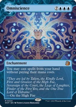 2023 Magic: The Gathering Wilds Of Eldraine - Enchanting Tales #0024 Omniscience Front