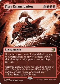 2023 Magic: The Gathering Wilds Of Eldraine - Enchanting Tales #0042 Fiery Emancipation Front