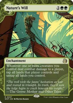 2023 Magic: The Gathering Wilds Of Eldraine - Enchanting Tales #0057 Nature's Will Front