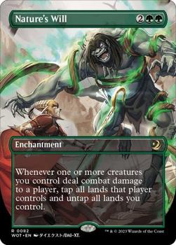 2023 Magic: The Gathering Wilds Of Eldraine - Enchanting Tales #0082 Nature's Will Front