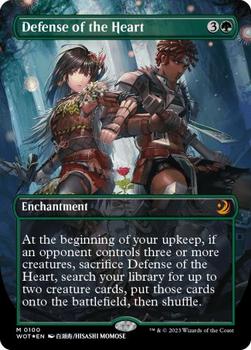 2023 Magic: The Gathering Wilds Of Eldraine - Enchanting Tales #0100 Defense of the Heart Front