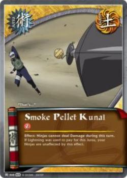 2011 Naruto Series 23: Invasion #INVASJ-868 Smoke Pellet Kunai Front