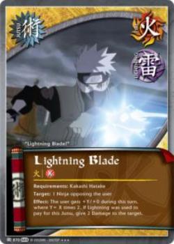 2011 Naruto Series 23: Invasion #INVASJ-870 Lightning Blade Front