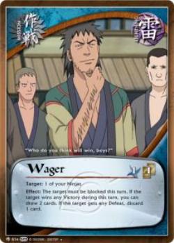 2011 Naruto Series 23: Invasion #INVASM-834 Wager Front