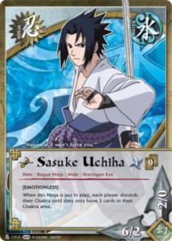 2011 Naruto Series 23: Invasion #INVASN-1313 Sasuke Uchiha Front
