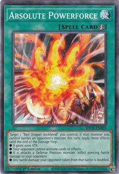 2023 Yu-Gi-Oh! The Crimson King English 1st Edition #SDCK-EN025 Absolute Powerforce Front