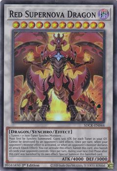2023 Yu-Gi-Oh! The Crimson King English 1st Edition #SDCK-EN044 Red Supernova Dragon Front
