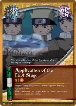 2012 Naruto Series: Tournament Pack 4 #TP4J-214 Application of the First Stage Front