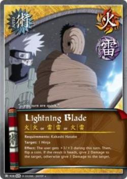 2012 Naruto Series 25: Kage Summit #KS-J-928 Lightning Blade Front