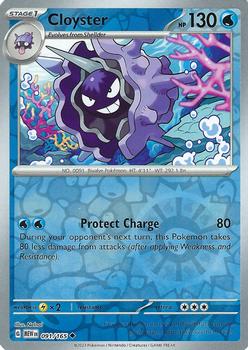 2023 Pokémon Scarlet & Violet 151 - Reverse Holos #091/165 Cloyster Front