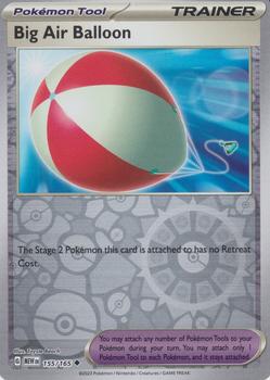 2023 Pokémon Scarlet & Violet 151 - Reverse Holos #155/165 Big Air Balloon Front