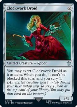 2023 Magic: The Gathering Universes Beyond: Doctor Who #0172 Clockwork Droid Front