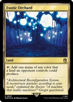 2023 Magic: The Gathering Universes Beyond: Doctor Who #0867 Exotic Orchard Front