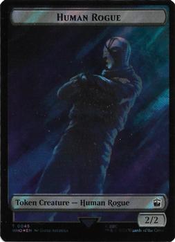 2023 Magic: The Gathering Universes Beyond: Doctor Who - Double Sided Tokens #0045/0052 Human Rogue / Dinosaur Front