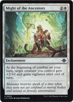 2023 Magic: The Gathering The Lost Caverns of Ixalan - Foil #0023 Might of the Ancestors Front