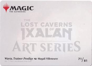 2023 Magic: The Gathering The Lost Caverns of Ixalan - Art Series #71/81 Wayta, Trainer Prodigy Back