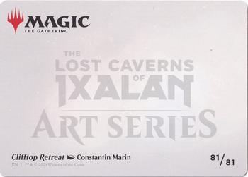 2023 Magic: The Gathering The Lost Caverns of Ixalan - Art Series #81/81 Clifftop Retreat Back