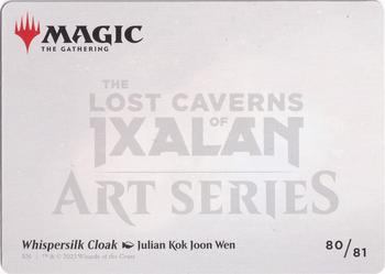 2023 Magic: The Gathering The Lost Caverns of Ixalan - Art Series Gold Stamped Signature #80/81 Whispersilk Cloak Back