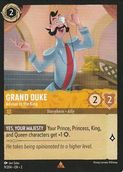 2023 Disney Lorcana TCG: Rise of the Floodborn #9/204 Grand Duke - Advisor to the King Front