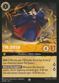 2023 Disney Lorcana TCG: Rise of the Floodborn #26/204 The Queen - Commanding Presence Front