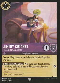 2023 Disney Lorcana TCG: Rise of the Floodborn #44/204 Jiminy Cricket - Pinocchio's Conscience Front