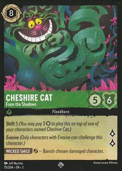 2023 Disney Lorcana TCG: Rise of the Floodborn #75/204 Cheshire Cat - From the Shadows Front