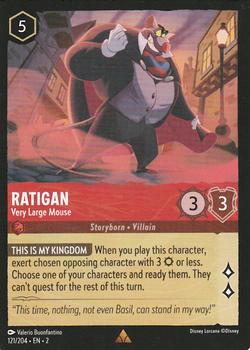 2023 Disney Lorcana TCG: Rise of the Floodborn #121/204 Ratigan - Very Large Mouse Front