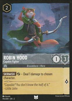 2023 Disney Lorcana TCG: Rise of the Floodborn #193/204 Robin Hood - Capable Fighter Front