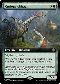 2023 Magic: The Gathering The Lost Caverns of Ixalan - Commander Decks #0058 Curious Altisaur Front
