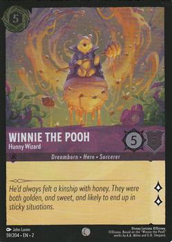 2023 Disney Lorcana TCG: Rise of the Floodborn - Foil #59/204 Winnie the Pooh - Hunny Wizard Front