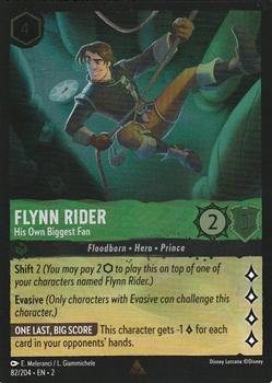 2023 Disney Lorcana TCG: Rise of the Floodborn - Foil #82/204 Flynn Rider - His Own Biggest Fan Front