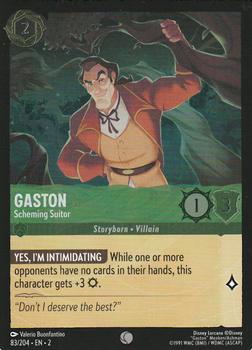 2023 Disney Lorcana TCG: Rise of the Floodborn - Foil #83/204 Gaston - Scheming Suitor Front